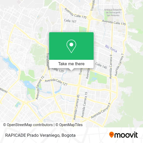 RAPICADE Prado Veraniego map