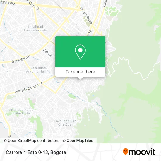 Carrera 4 Este 0-43 map