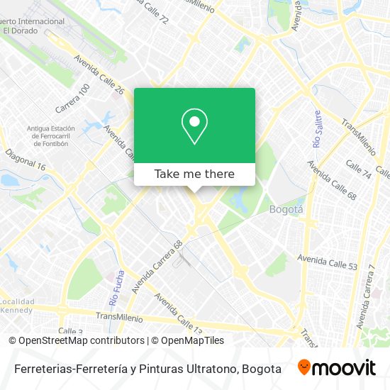 Ferreterias-Ferretería y Pinturas Ultratono map