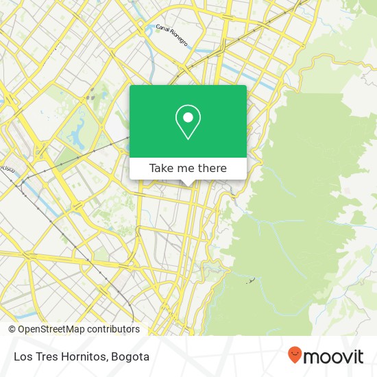 Los Tres Hornitos map