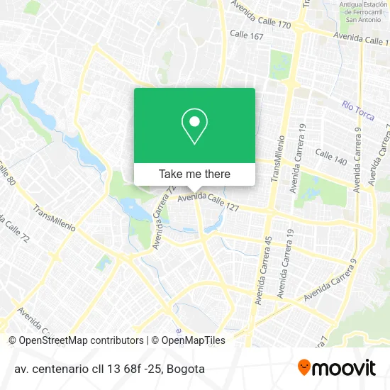 av. centenario cll 13 68f -25 map