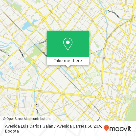 Avenida Luis Carlos Galán / Avenida Carrera 60 23A map