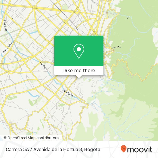 Carrera 5A / Avenida de la Hortua 3 map