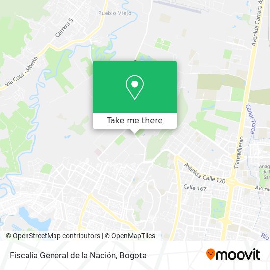 Fiscalia General de la Nación map