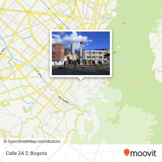 Calle 2A 2 map