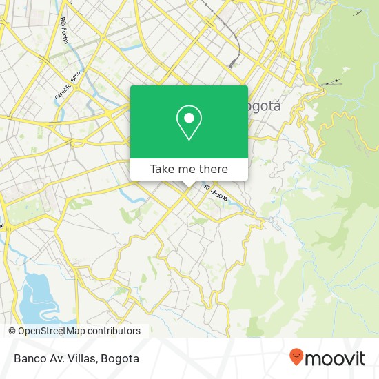 Banco Av. Villas map
