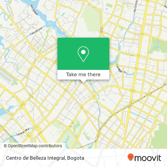 Mapa de Centro de Belleza Integral