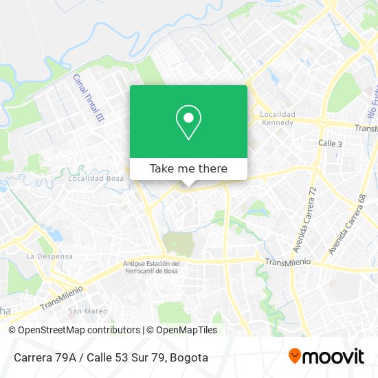 Carrera 79A / Calle 53 Sur 79 map