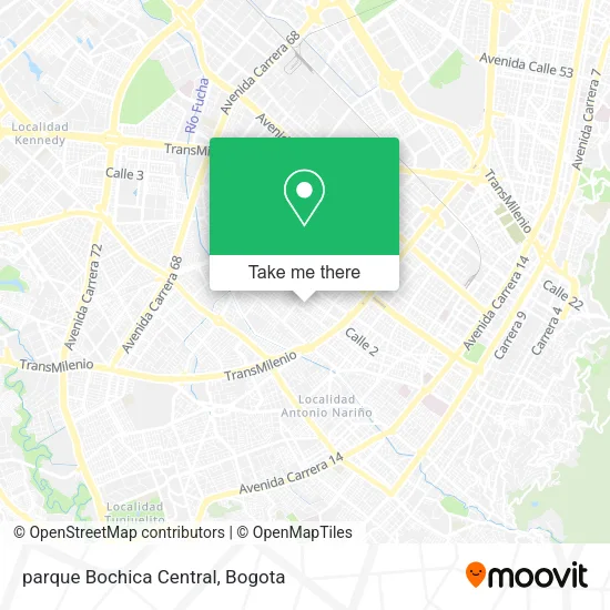 Mapa de parque Bochica Central