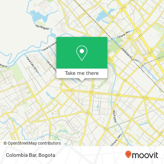 Colombia Bar map