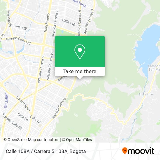 Calle 108A / Carrera 5 108A map