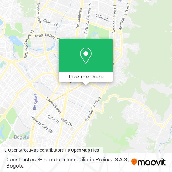 Mapa de Constructora-Promotora Inmobiliaria Proinsa S.A.S.