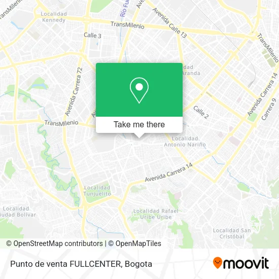 Punto de venta FULLCENTER map