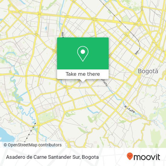 Asadero de Carne Santander Sur map