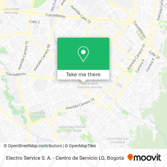 Electro Service S. A. - Centro de Servicio LG map