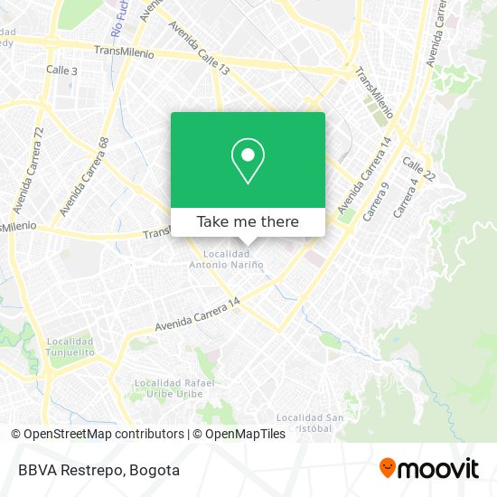 BBVA Restrepo map