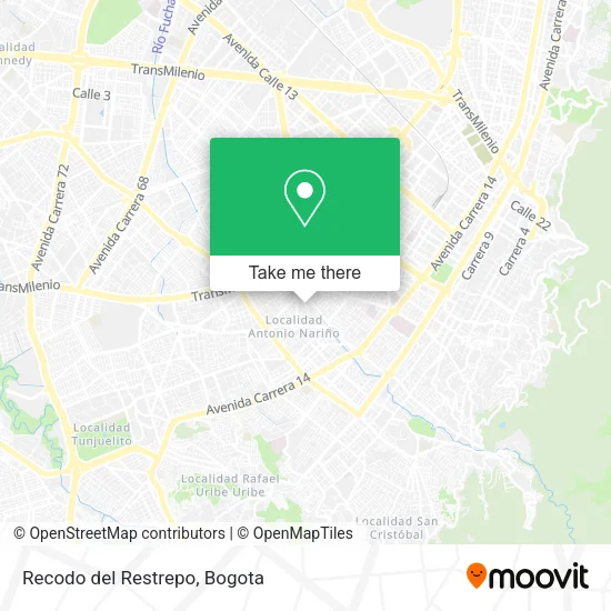 Recodo del Restrepo map