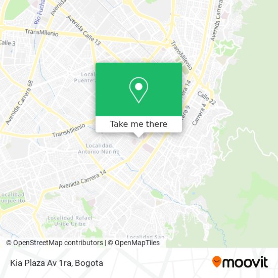 Mapa de Kia Plaza Av 1ra