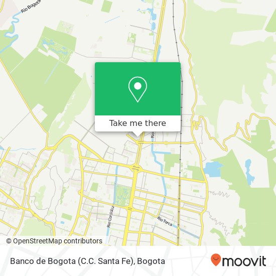 Banco de Bogota (C.C. Santa Fe) map