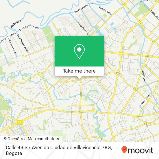 Calle 43 S / Avenida Ciudad de Villavicencio 78G map