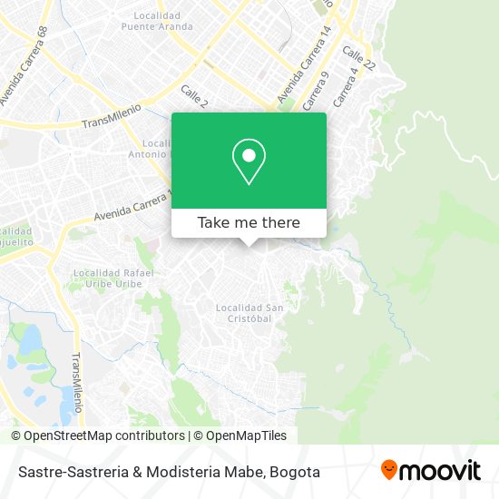 Sastre-Sastreria & Modisteria Mabe map