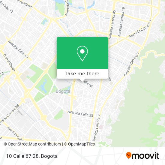 Mapa de 10 Calle 67 28