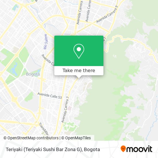 Teriyaki (Teriyaki Sushi Bar Zona G) map
