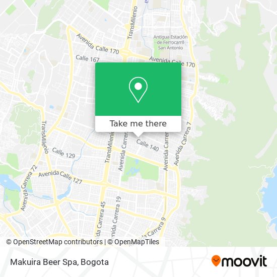 Makuira Beer Spa map