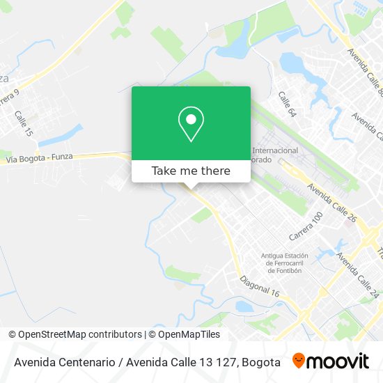 Mapa de Avenida Centenario / Avenida Calle 13 127