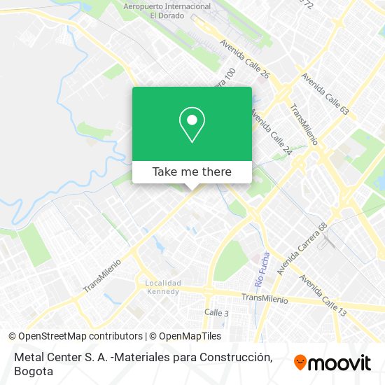 Metal Center S. A. -Materiales para Construcción map