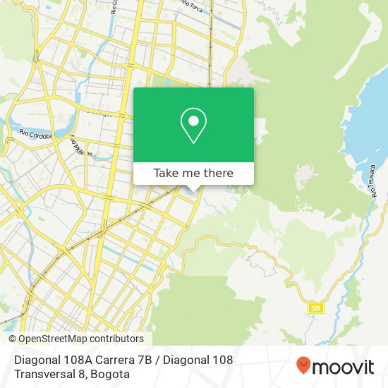 Mapa de Diagonal 108A Carrera 7B / Diagonal 108 Transversal 8