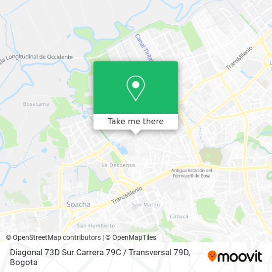 Mapa de Diagonal 73D Sur Carrera 79C / Transversal 79D