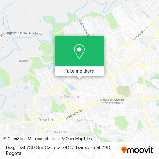 Mapa de Diagonal 73D Sur Carrera 79C / Transversal 79D