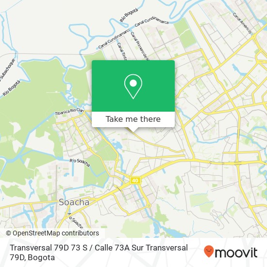 Transversal 79D 73 S / Calle 73A Sur Transversal 79D map