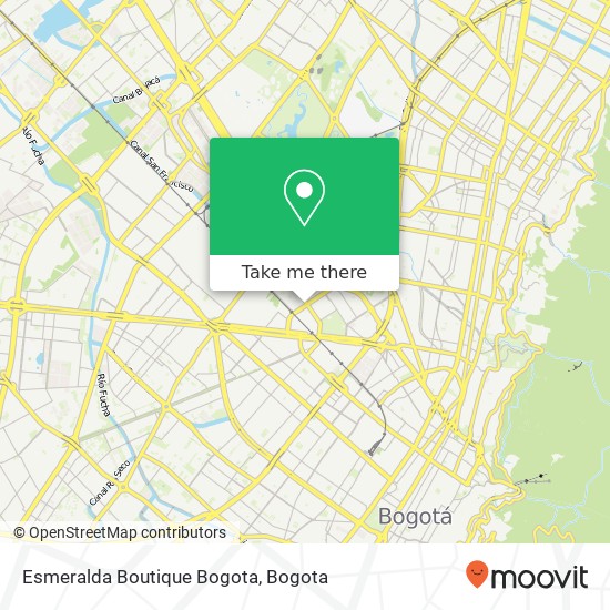 Esmeralda Boutique Bogota map