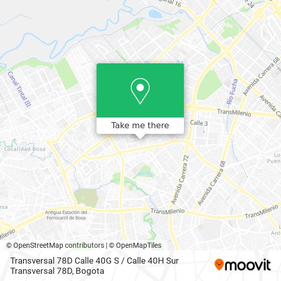 Transversal 78D Calle 40G S / Calle 40H Sur Transversal 78D map