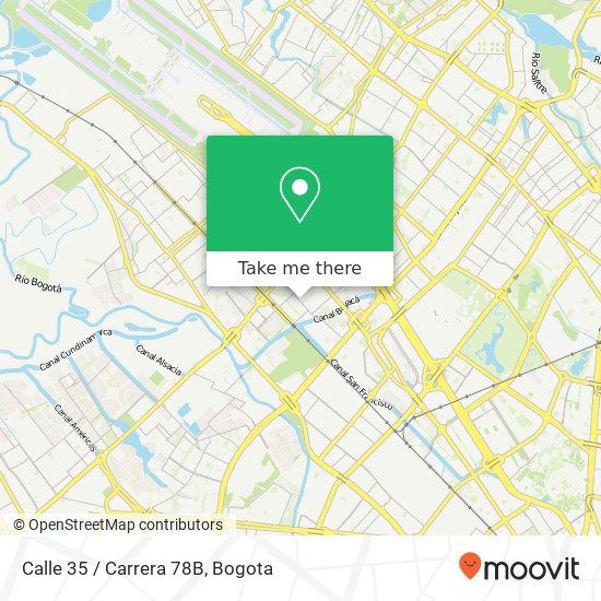 Mapa de Calle 35 / Carrera 78B