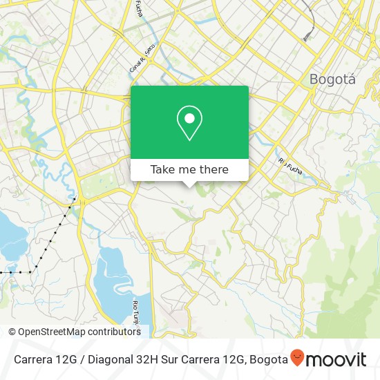 Carrera 12G / Diagonal 32H Sur Carrera 12G map