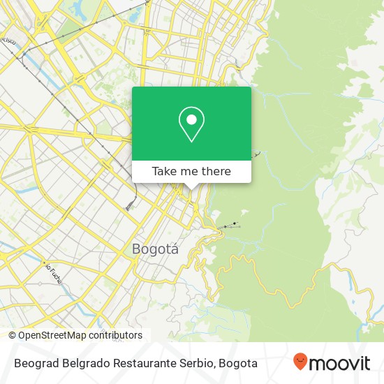 Beograd Belgrado Restaurante Serbio map