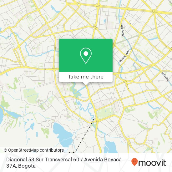 Diagonal 53 Sur Transversal 60 / Avenida Boyacá 37A map