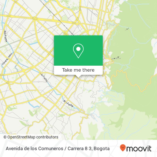 Mapa de Avenida de los Comuneros / Carrera 8 3