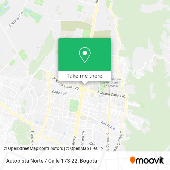 Mapa de Autopista Norte / Calle 173 22