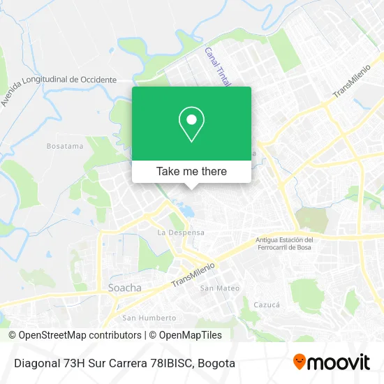 Mapa de Diagonal 73H Sur Carrera 78IBISC