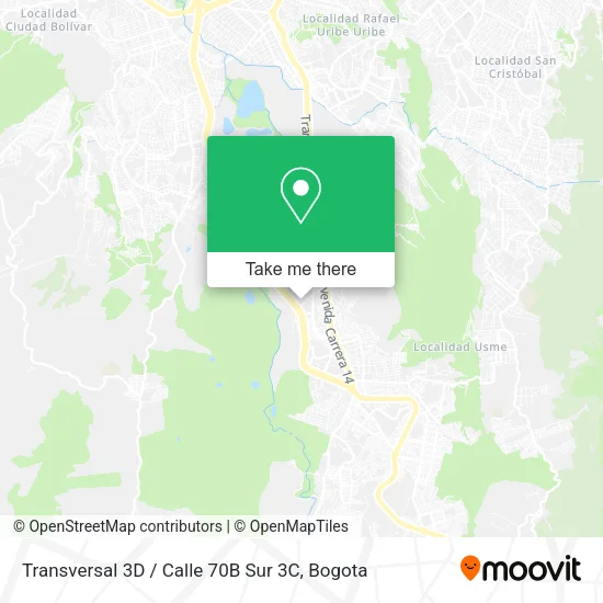 Transversal 3D / Calle 70B Sur 3C map