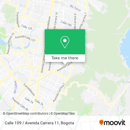 Calle 109 / Avenida Carrera 11 map
