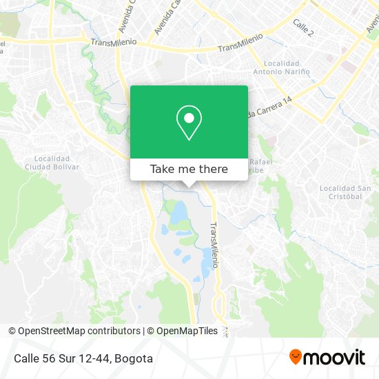 Mapa de Calle 56 Sur 12-44