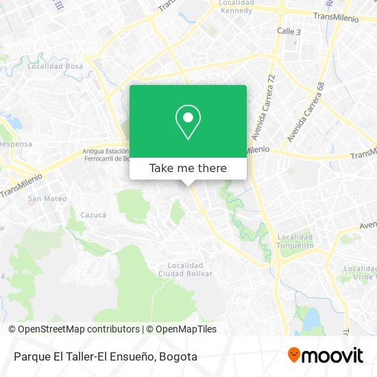 Parque El Taller-El Ensueño map