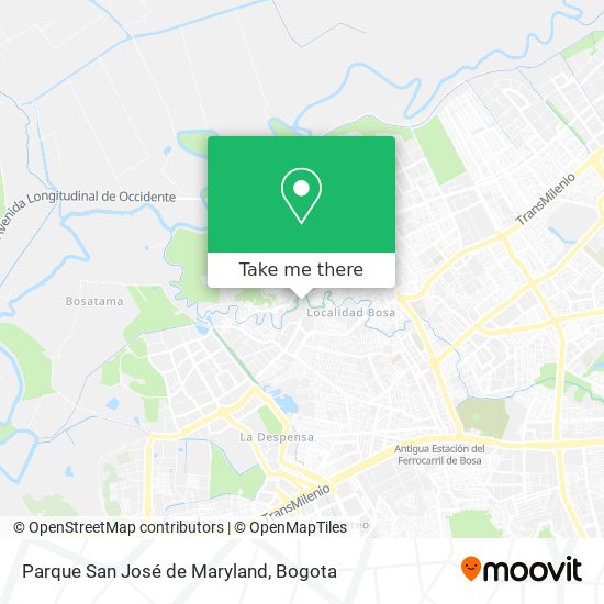 Mapa de Parque San José de Maryland