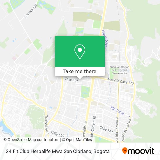 24 Fit Club Herbalife Mwa San Cipriano map