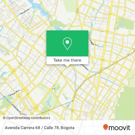 Avenida Carrera 68 / Calle 78 map